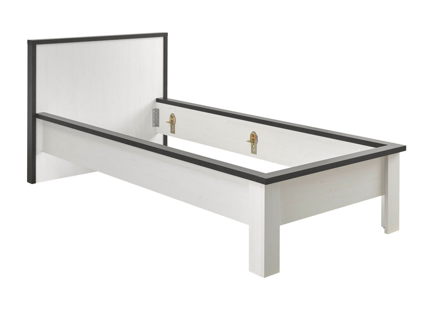 Postelja Cirtale 109 (Beljen bor + Antracit)