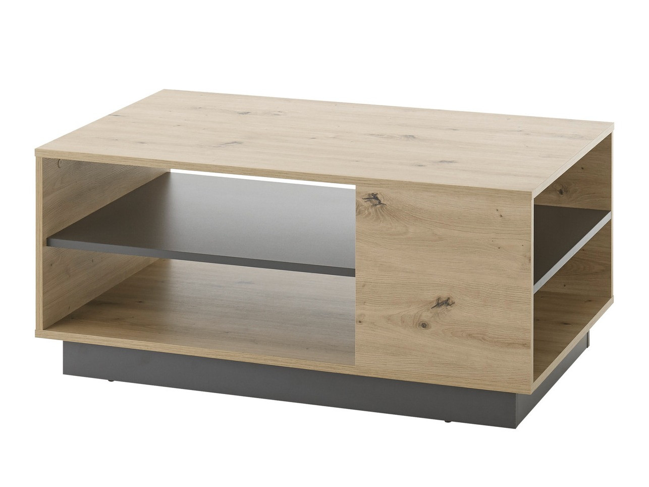 Klubska mizica Veropho 108 (Artisan hrast + Grafit)