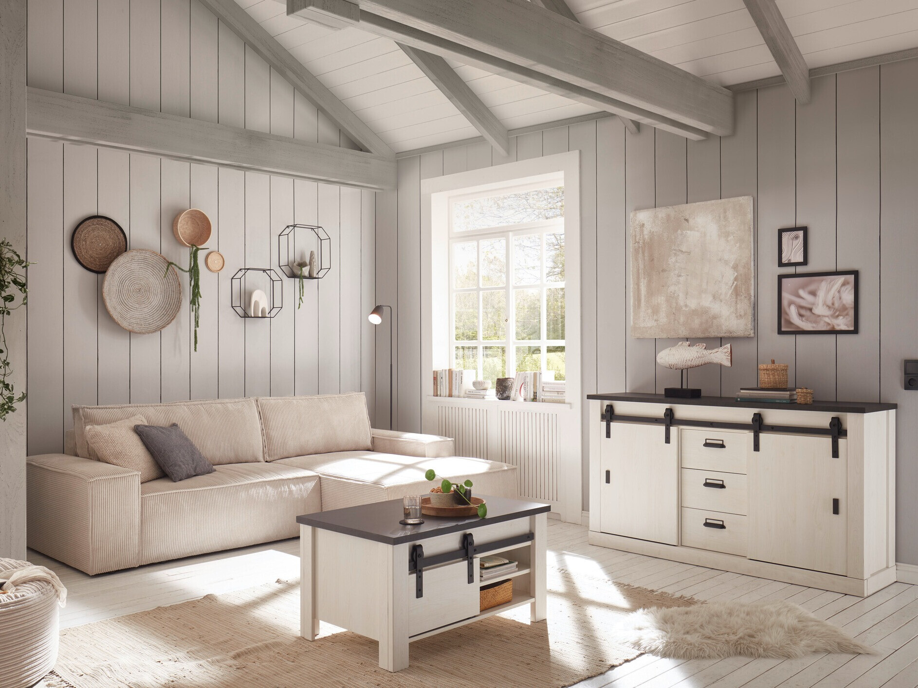 Komoda Cirtale 116 (Antracit + Beljen bor)