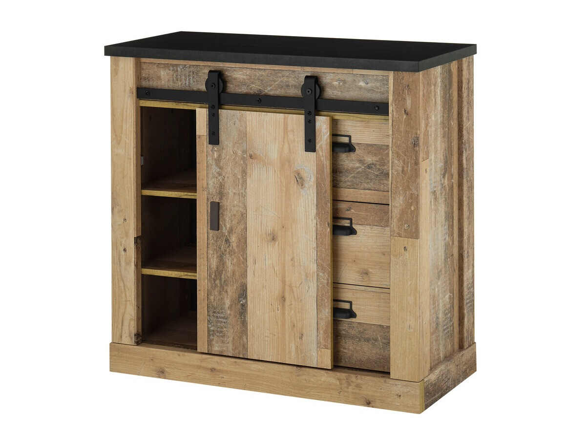 Komoda Cirtale 117 (Antracit + Rustikalen les)