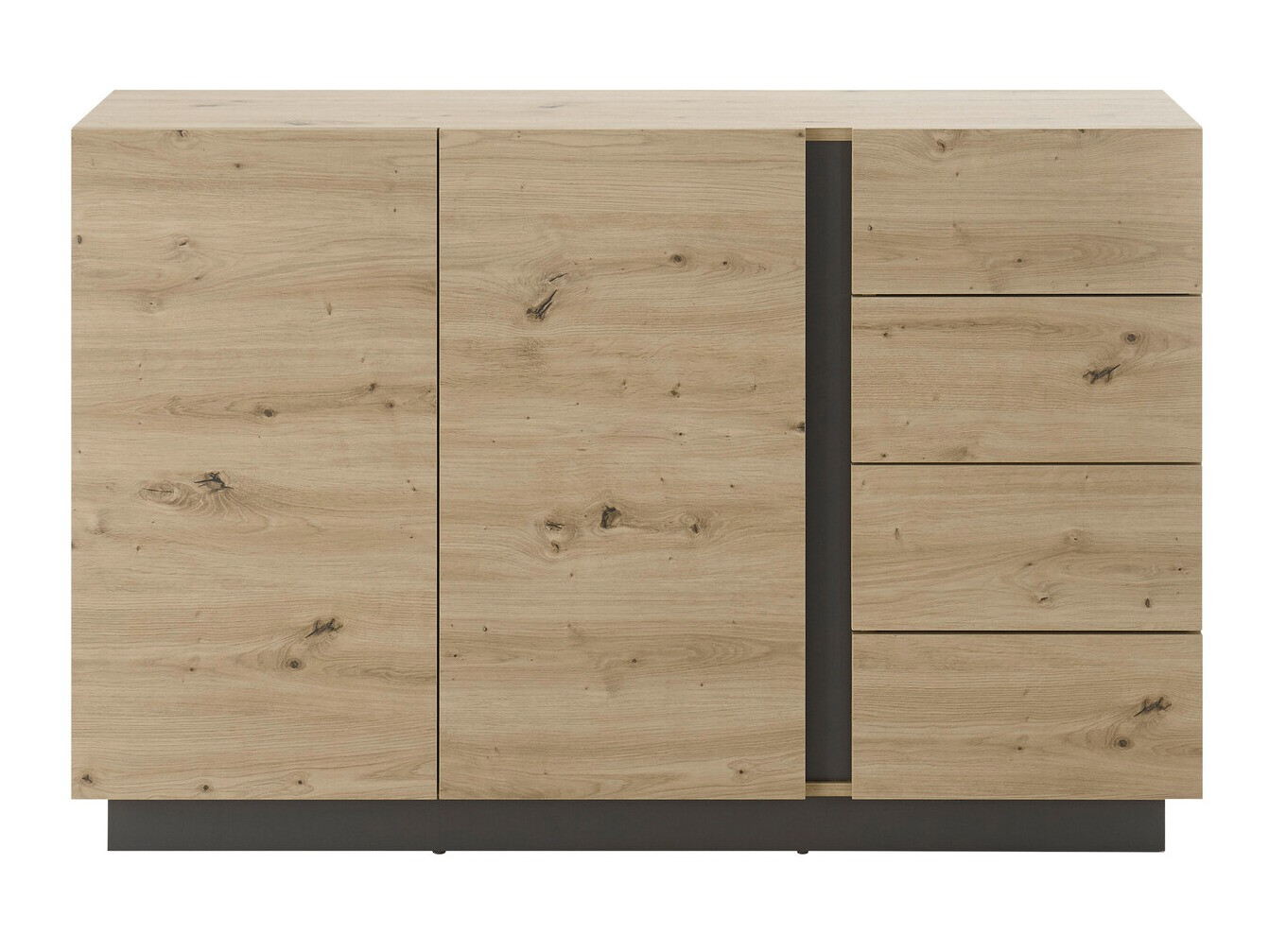 Komoda Veropho 107 (Artisan hrast + Grafit)