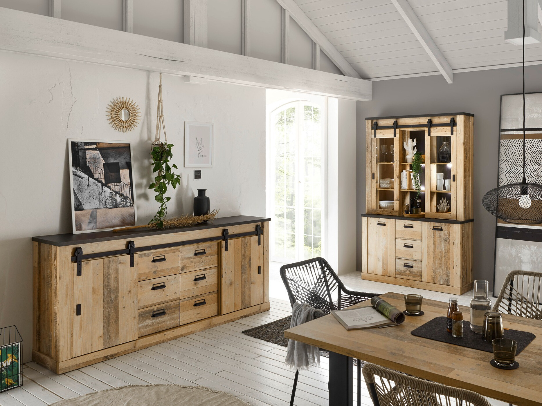 Regal Cirtale 110 (Rustikalen les + Antracit)