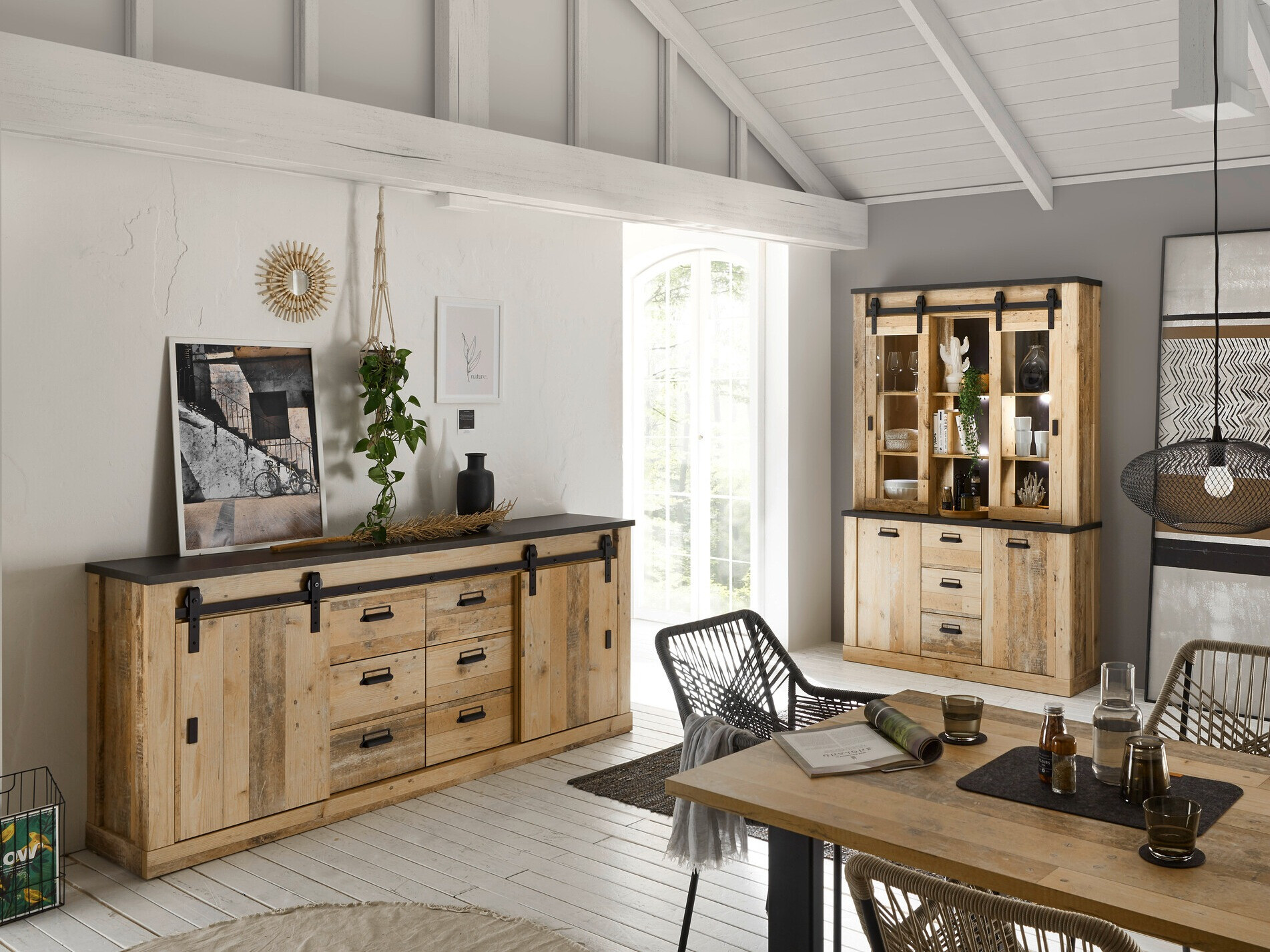 Regal Cirtale 110 (Rustikalen les + Antracit)