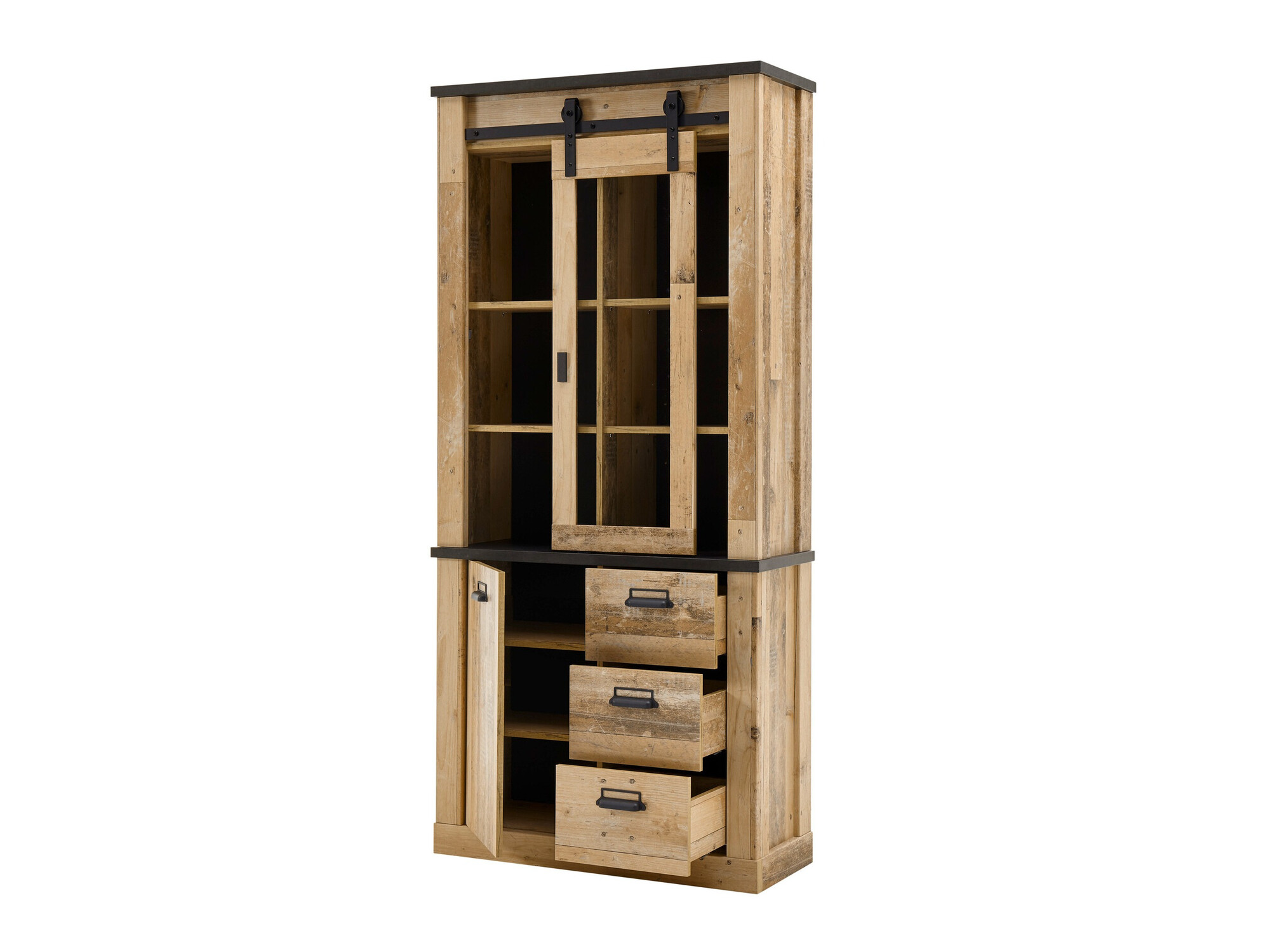 Regal Cirtale 114 (Rustikalen les + Antracit)