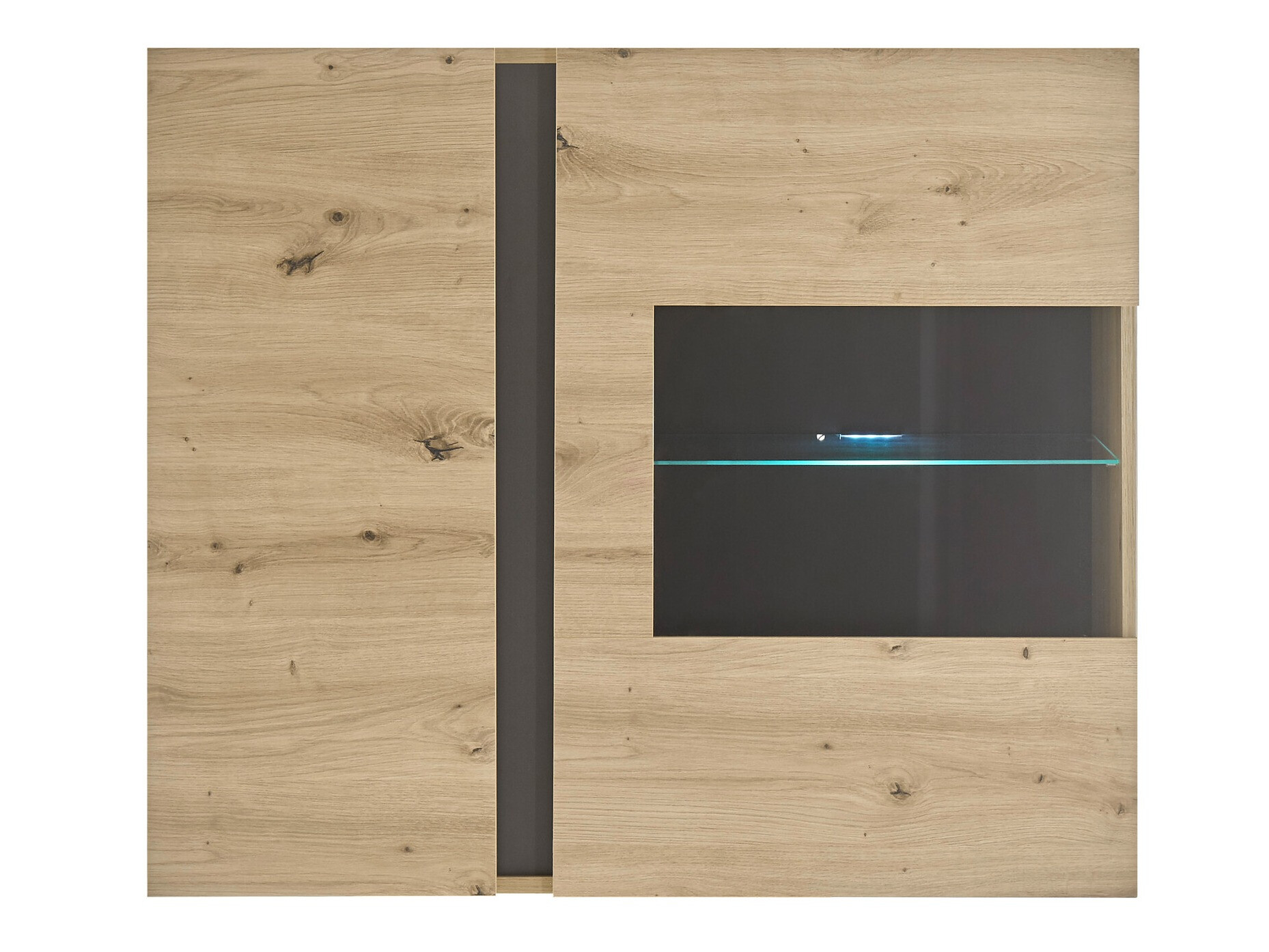 Stenska omarica Veropho 105 (Artisan hrast + Grafit)