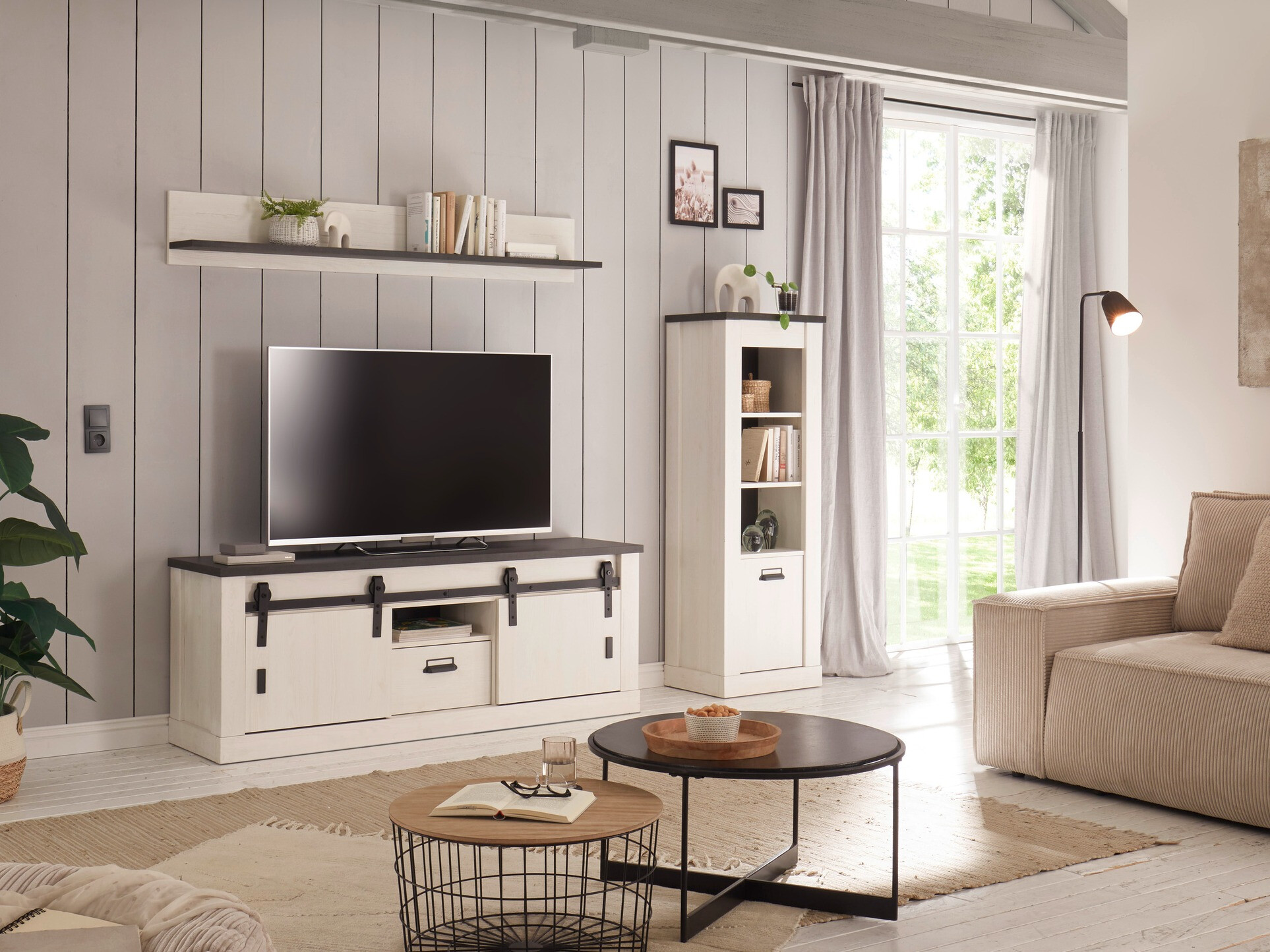 TV-omarica Cirtale 112 (Antracit + Beljen bor)