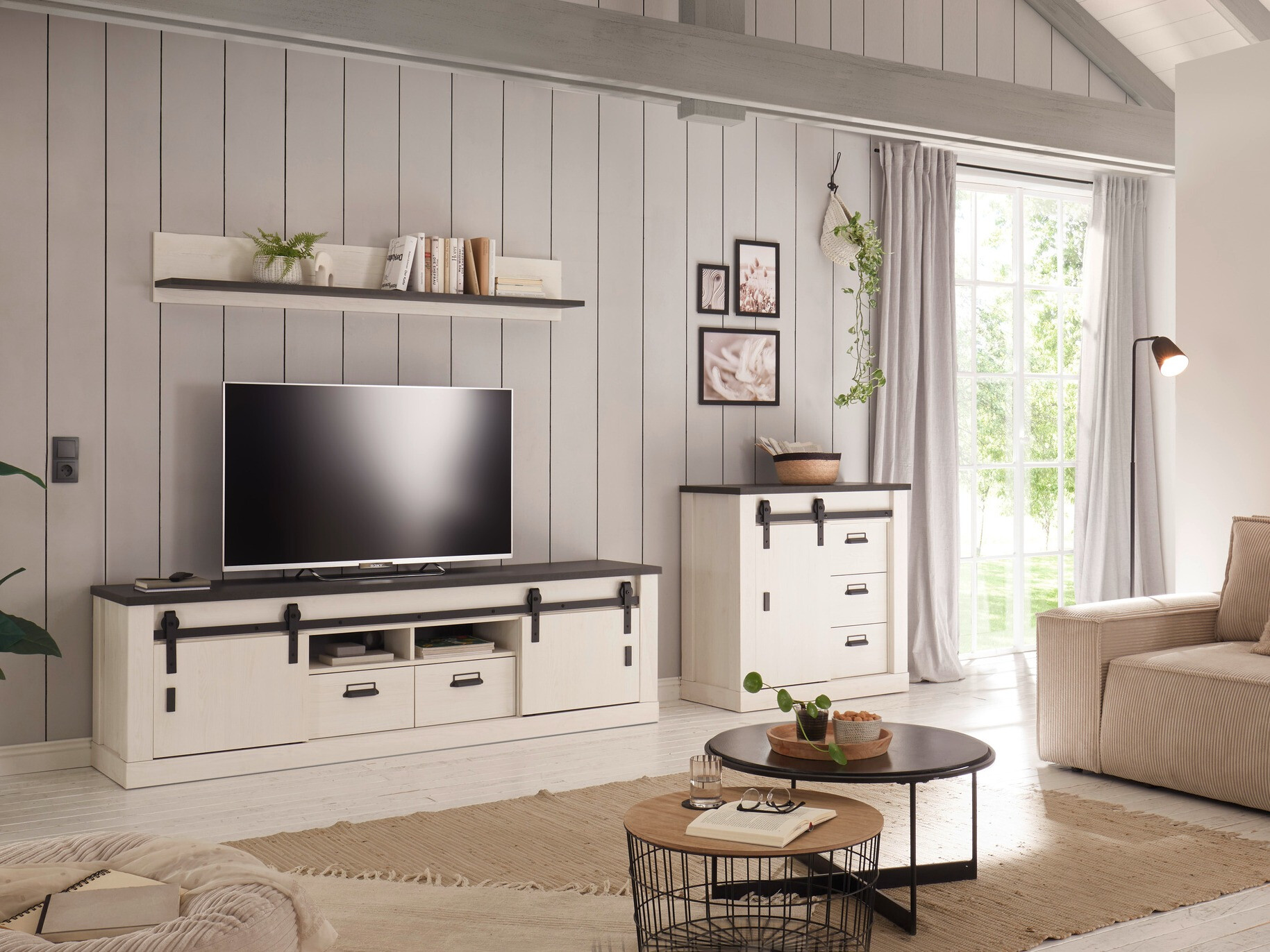 TV-omarica Cirtale 113 (Antracit + Beljen bor)