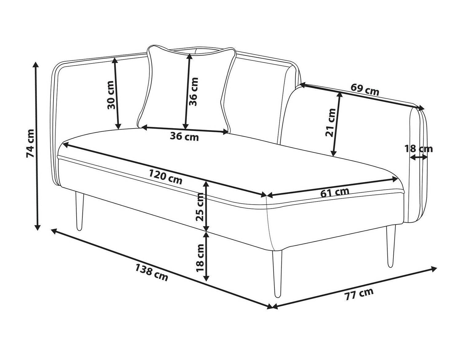 Počivalnik Berwyn 311 (Bež)