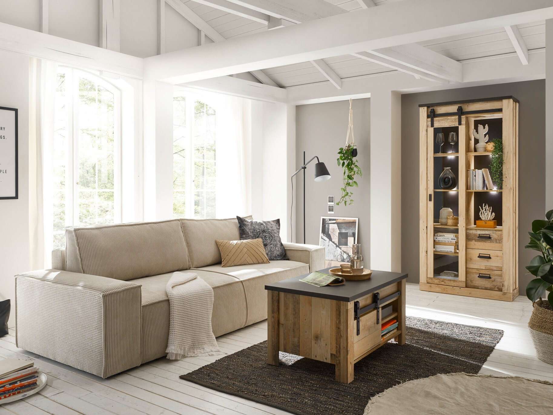 Regal Cirtale 121 (Rustikalen les + Antracit)