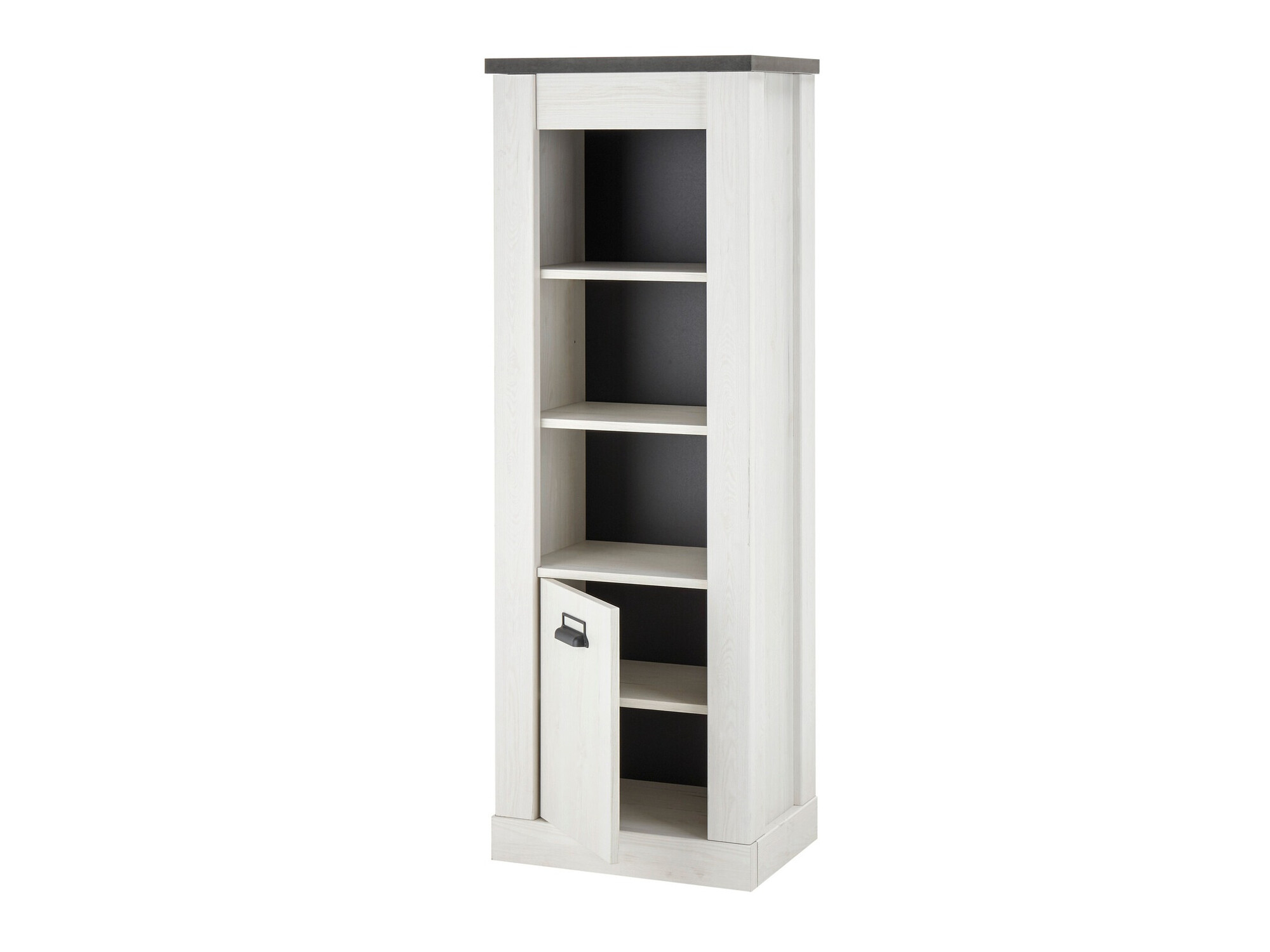 Regal Cirtale 123 (Beljen bor + Antracit)