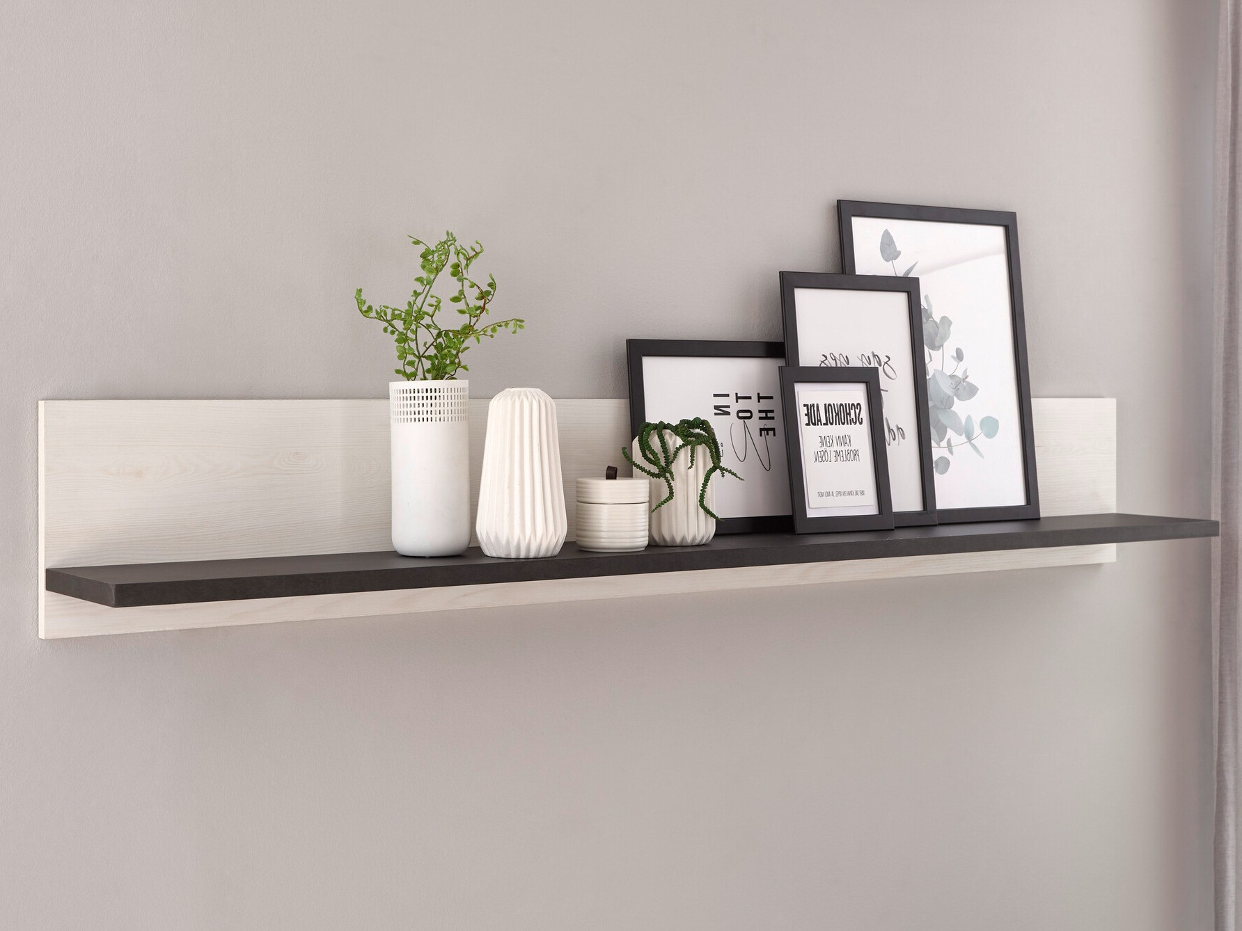 Stenska polica Cirtale 120 (Antracit + Beljen bor)