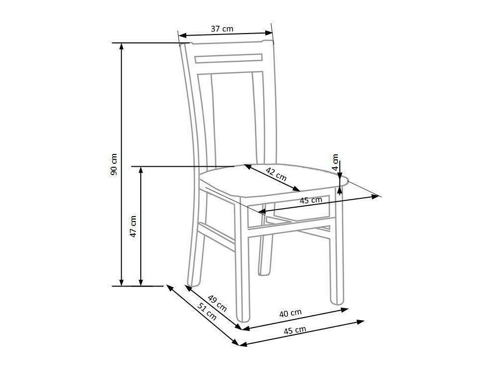 Stol Houston 550 (Bela + Temno siva)