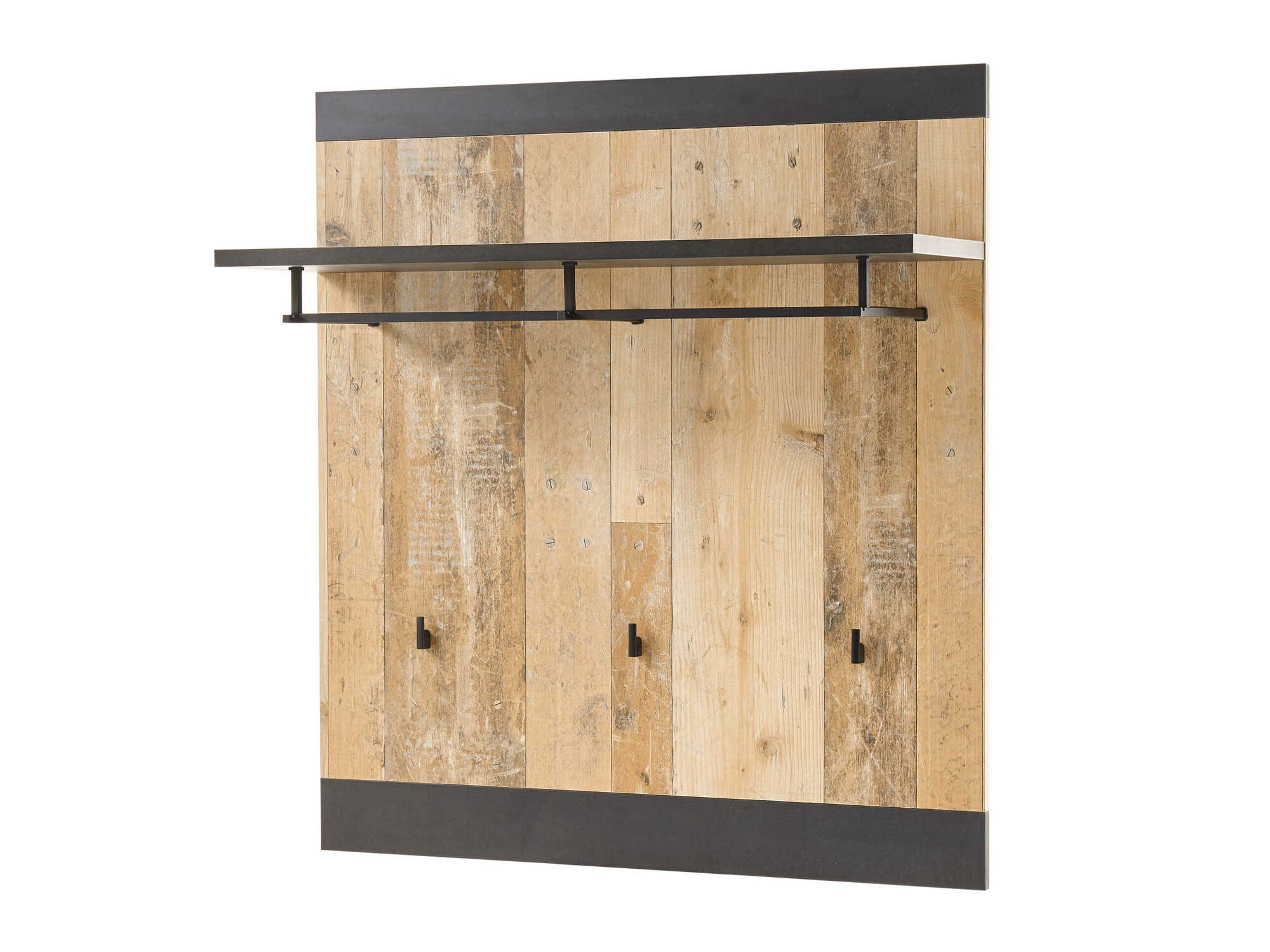 Obešalnik Cirtale 126 (Antracit + Rustikalen les)