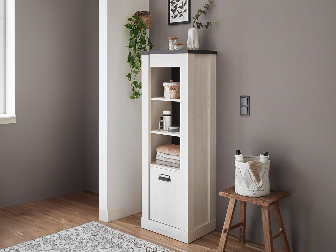 Regal Cirtale 123 (Beljen bor + Antracit)