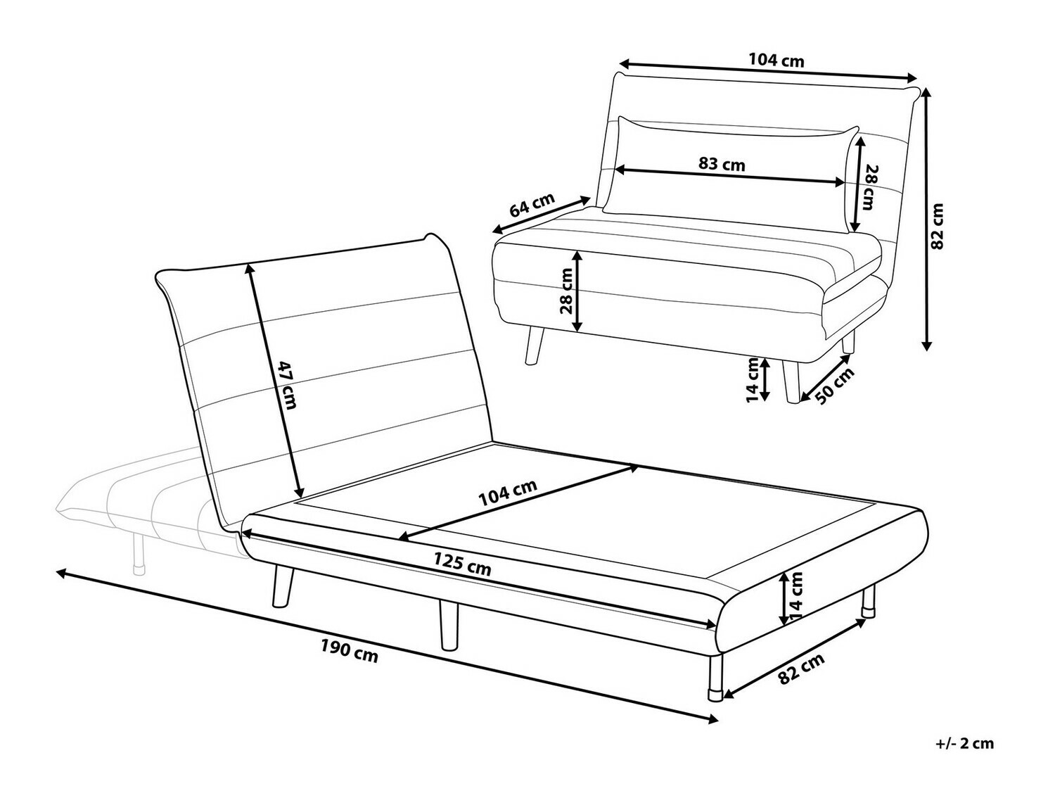 Fotelj Berwyn 114 (Krema)