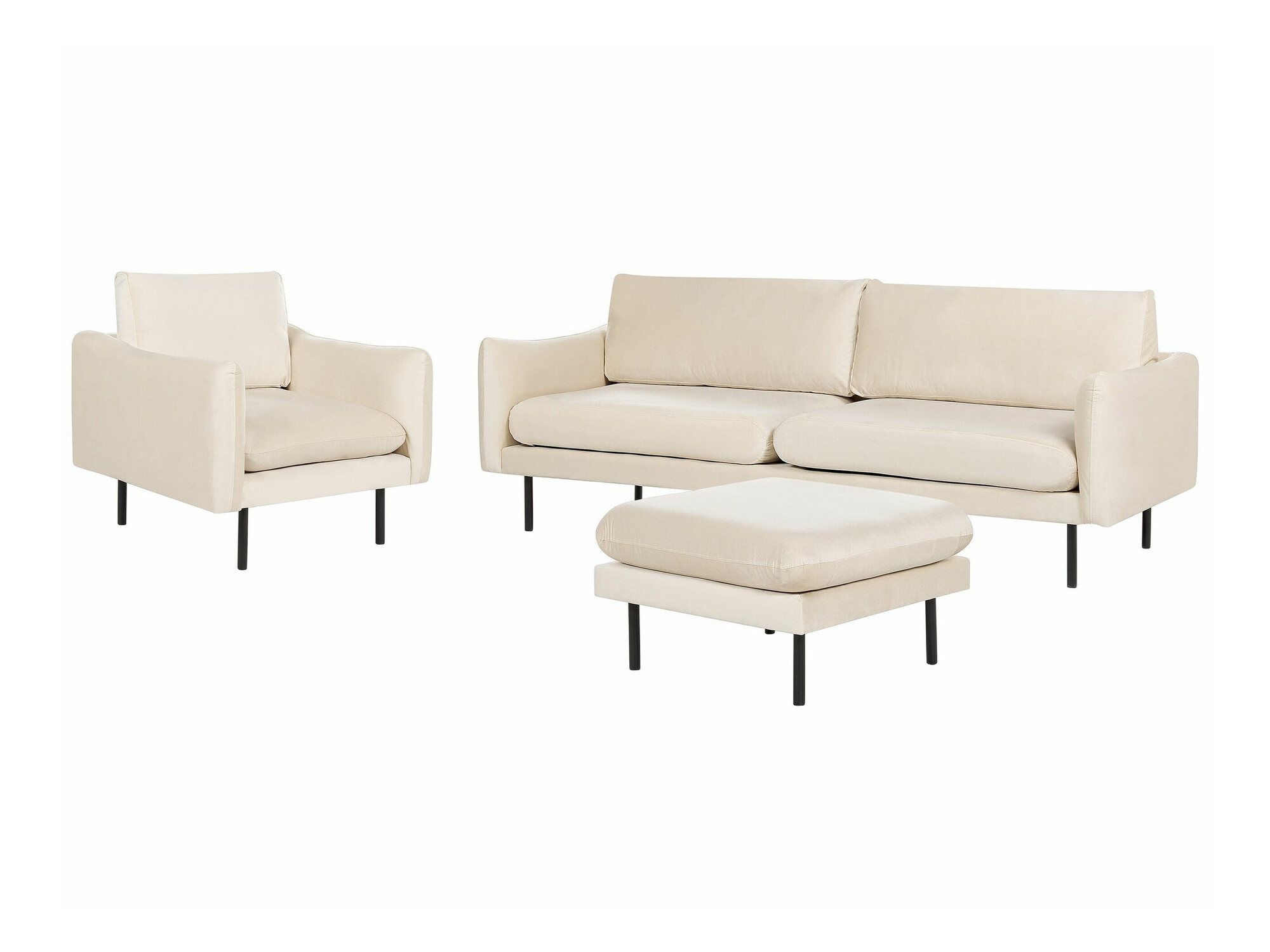 Komplet oblazinjenega pohištva Berwyn 1828 (Bež)