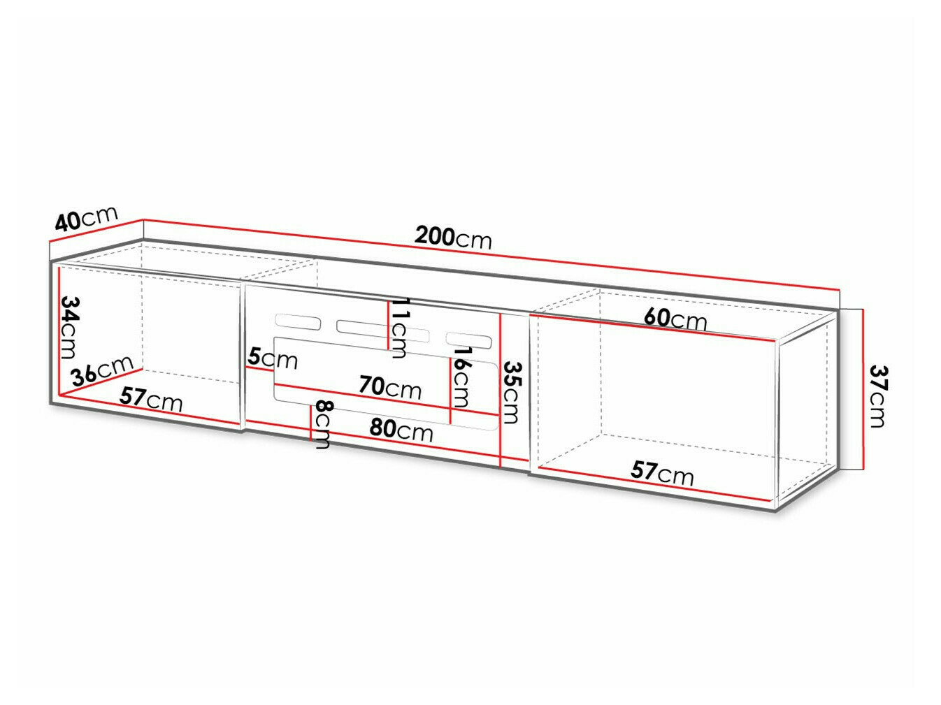 TV-omarica Imago I (Bela + Sijaj bela)