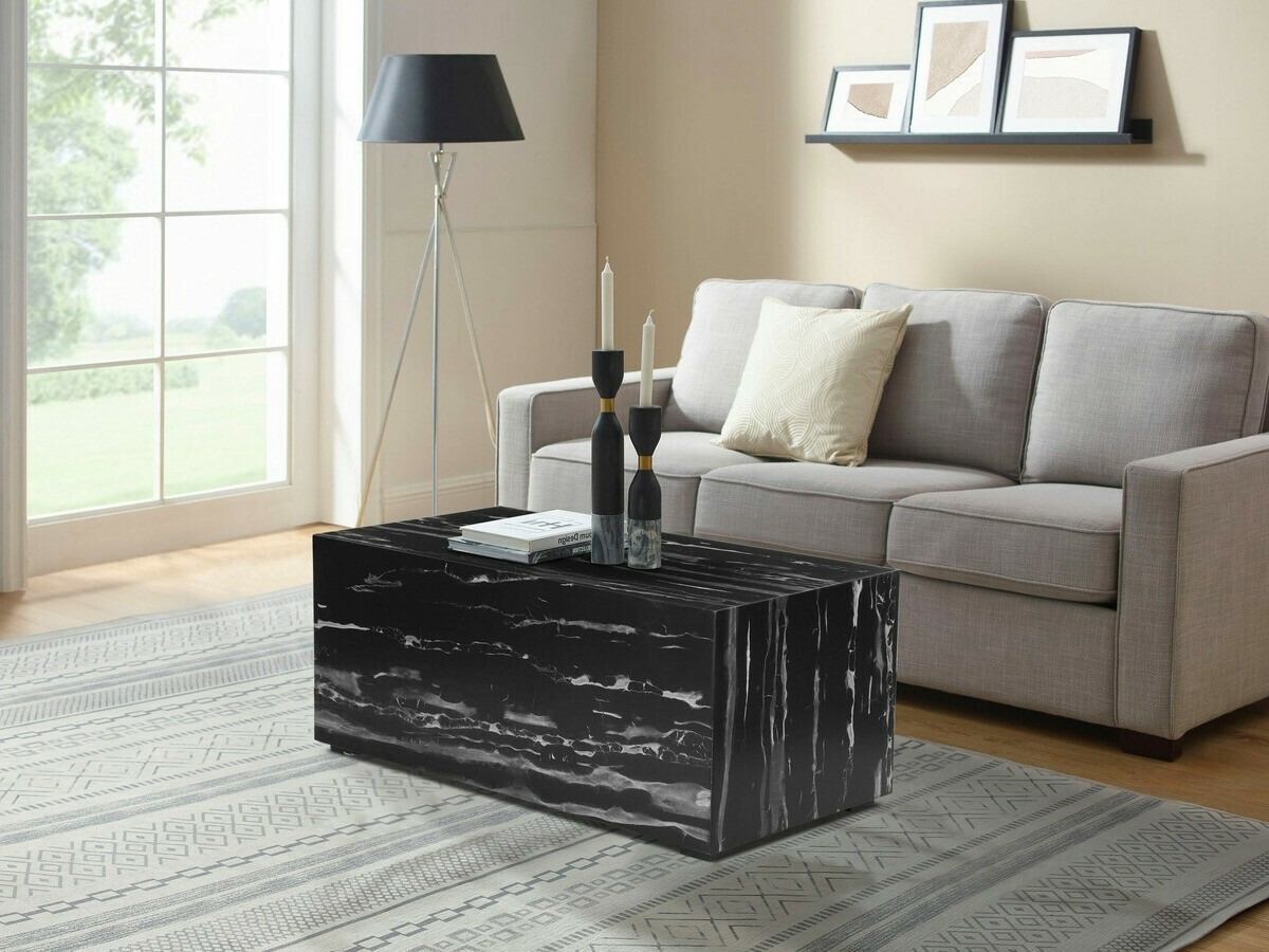 Klubska mizica Denton 851 (Črni marmor)