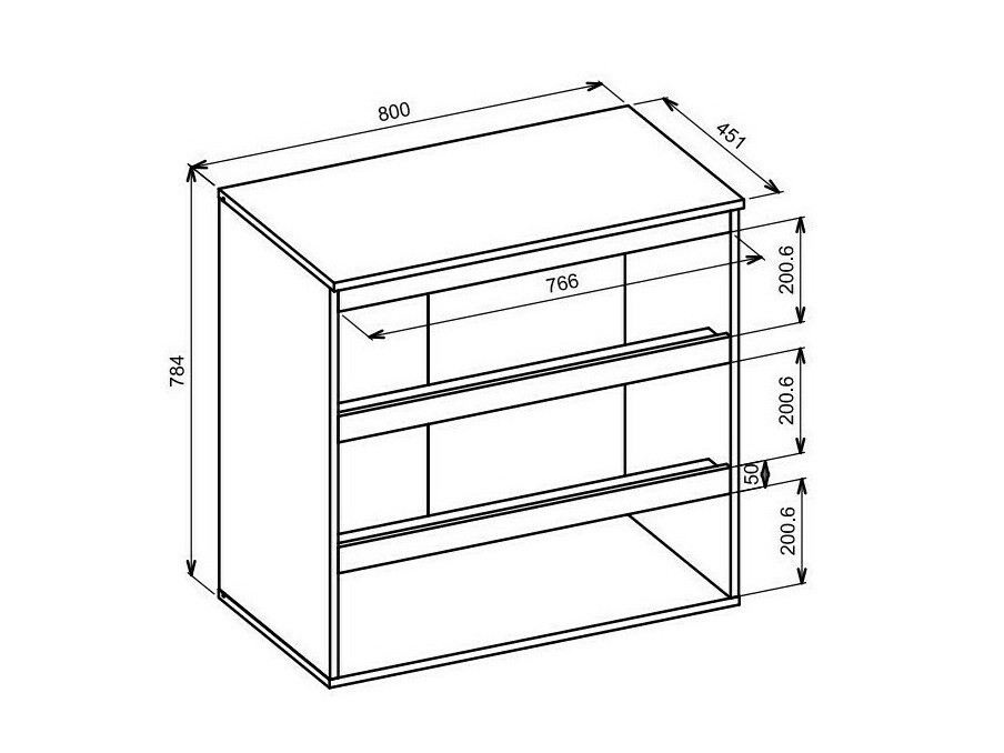 Komoda Findlay R105 (Zlati hrast)