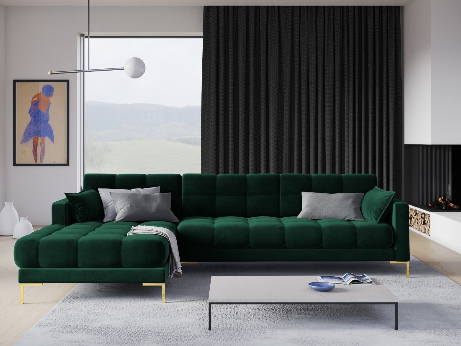 Kotna garnitura Lormelo 103 (Levo)