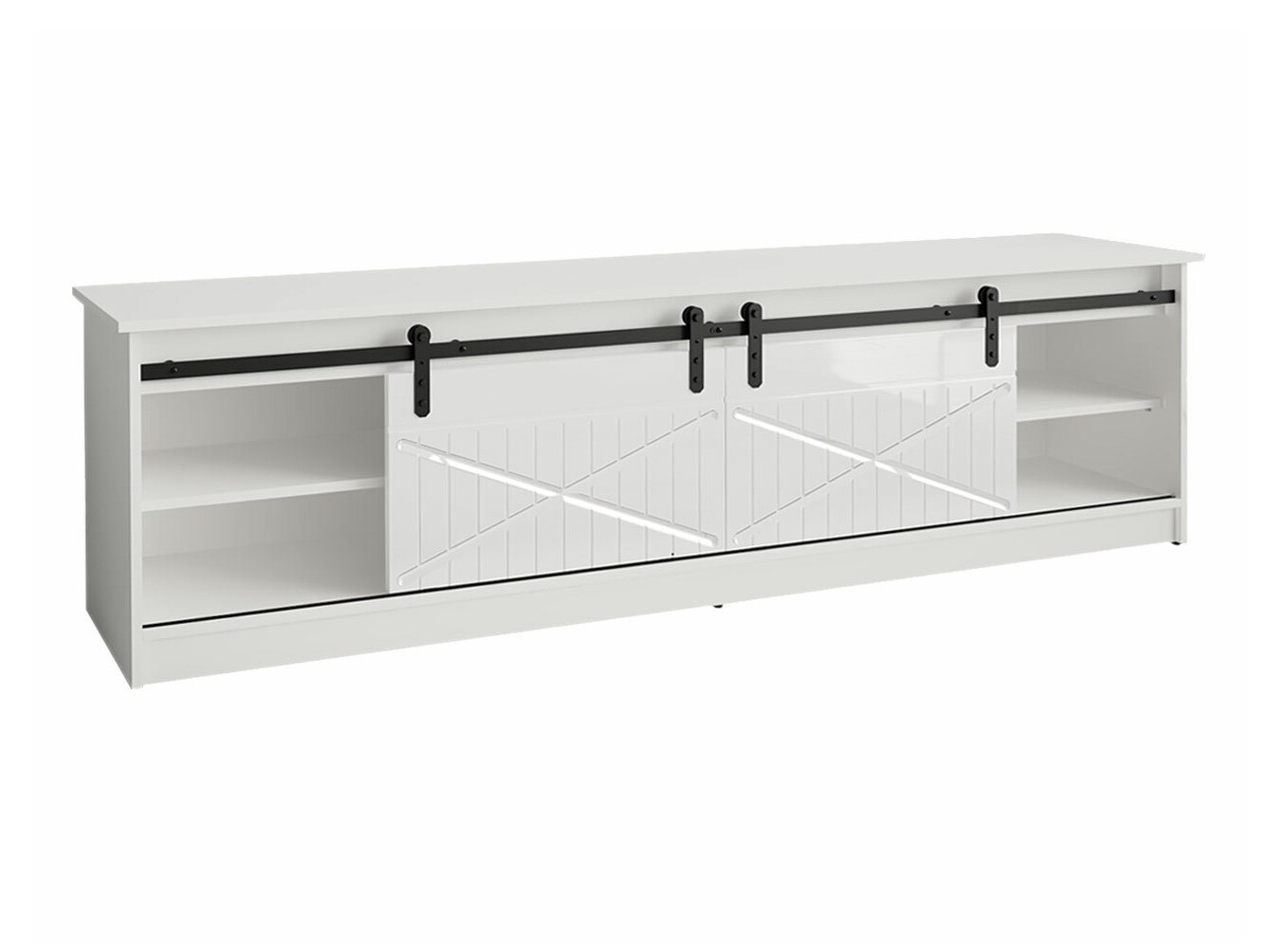 TV-omarica Charlotte 165 (Črna + Sijaj črna)