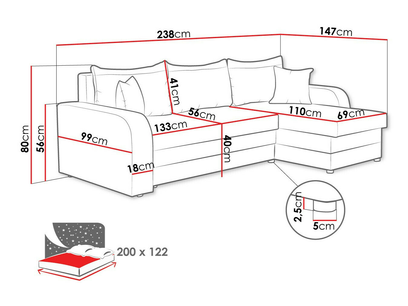 Kotna garnitura Comfivo 203 (Mikrofaza 0025 + Mikrofaza 0031)
