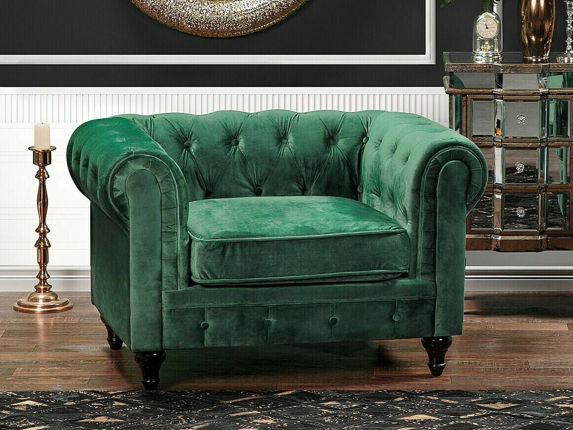Chesterfield fotelj Cirdoro 102 (Zelena)