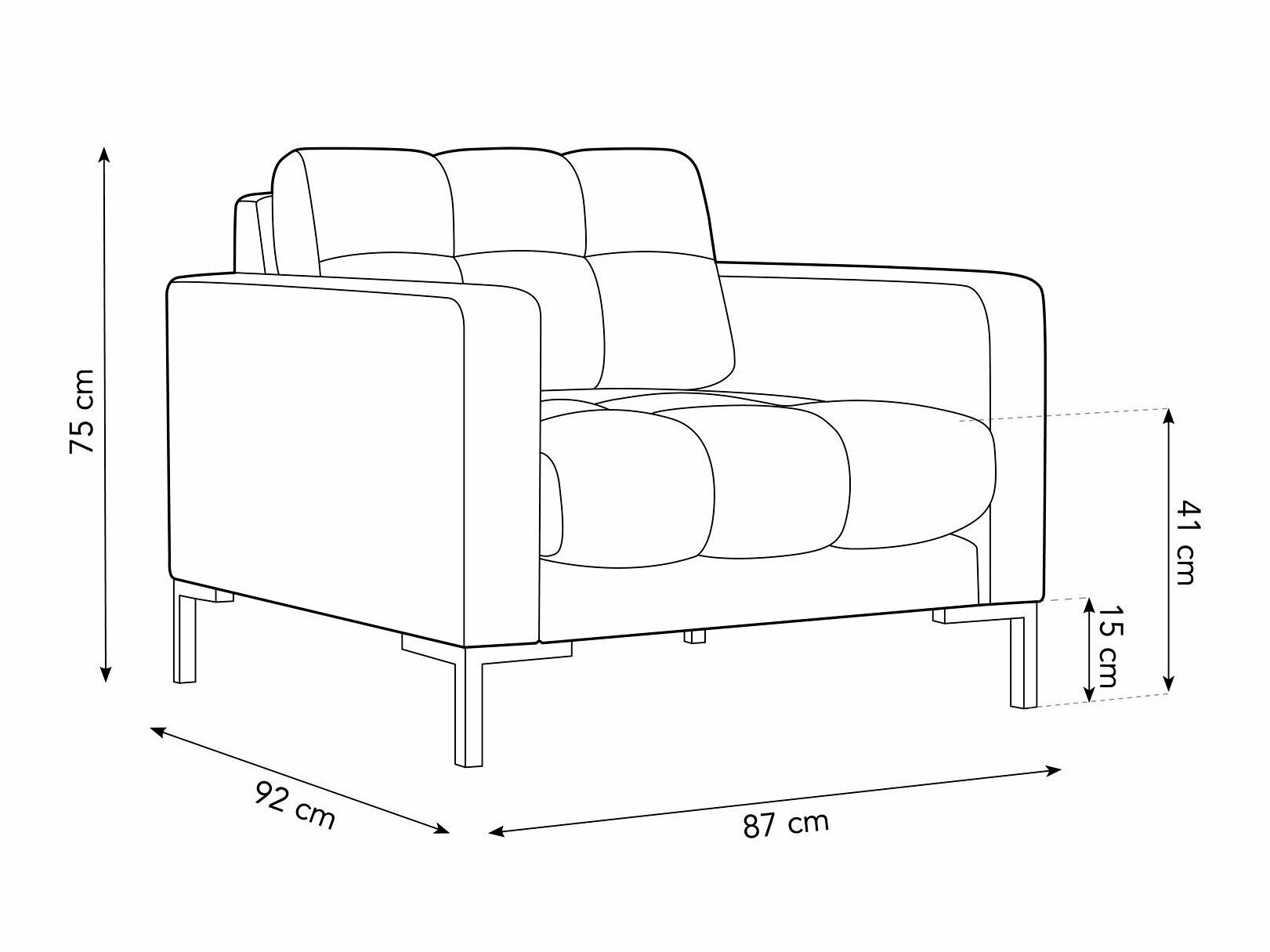 Fotelj Lormelo 106 (Bluvel 86)