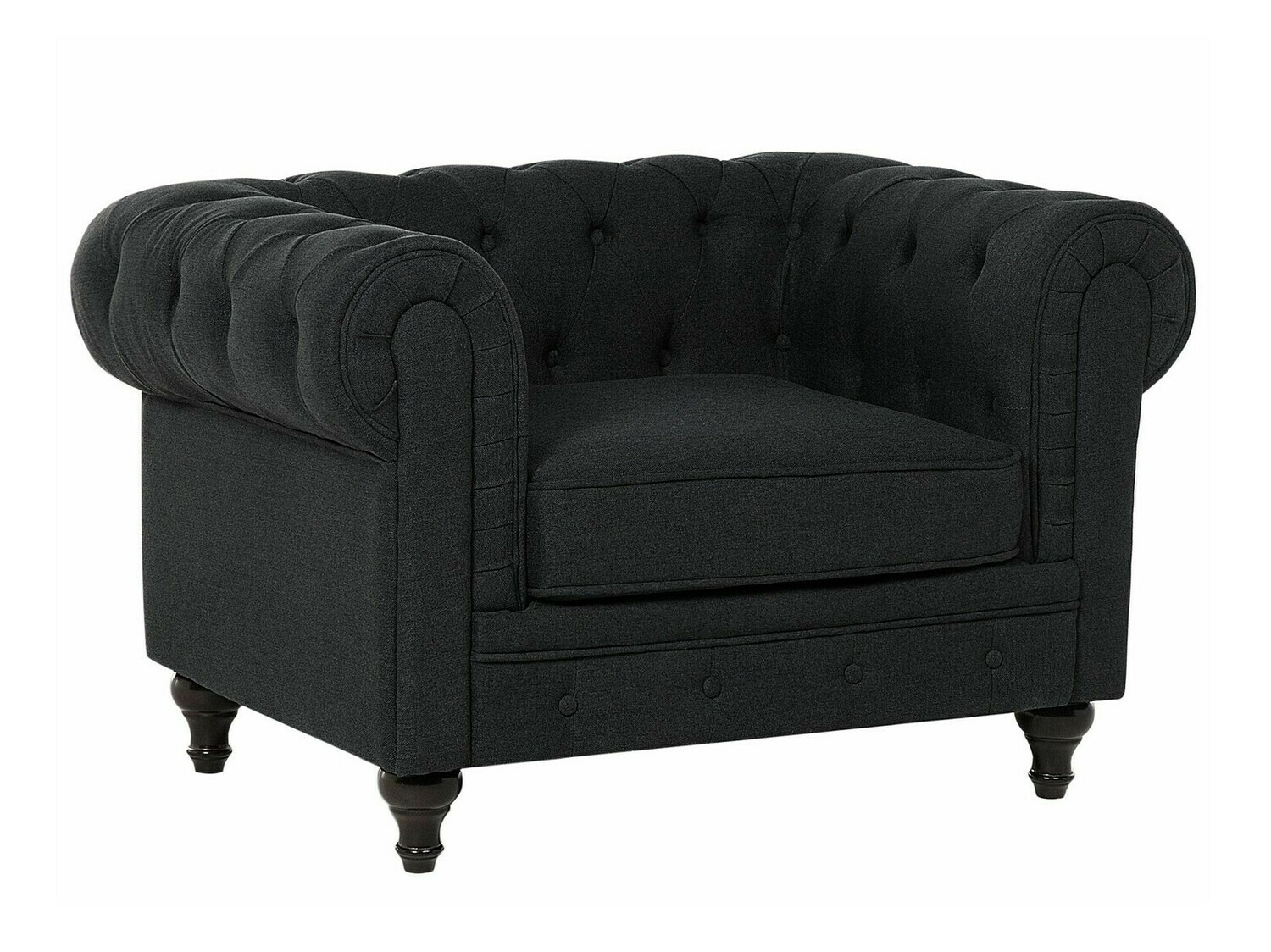 Chesterfield fotelj Cirdoro 102 (Grafit)