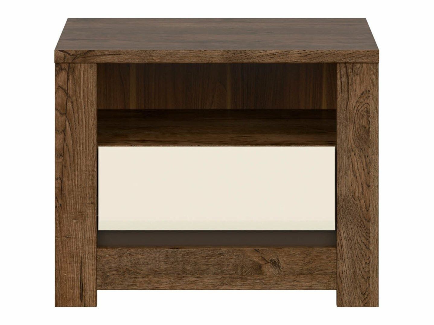 Nočna omarica Ophevaru 115 (Sijaj bež + April hrast)