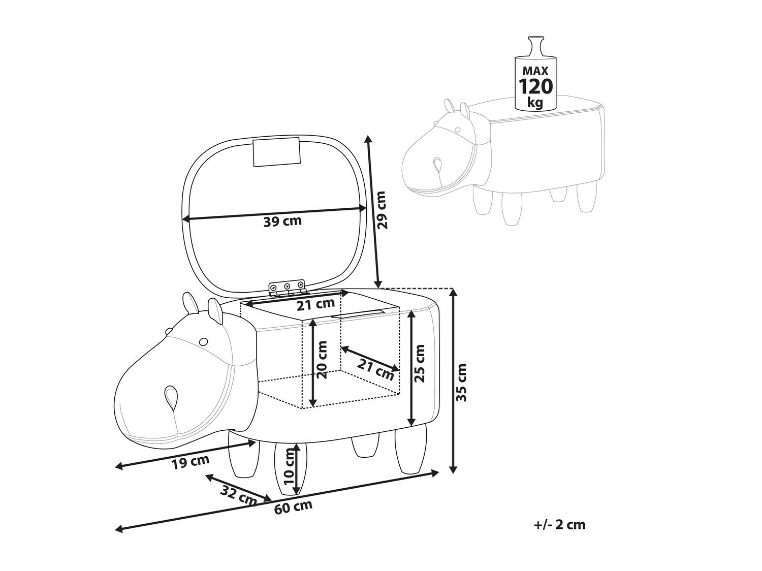 Tabure Berwyn 669 (Rjava)