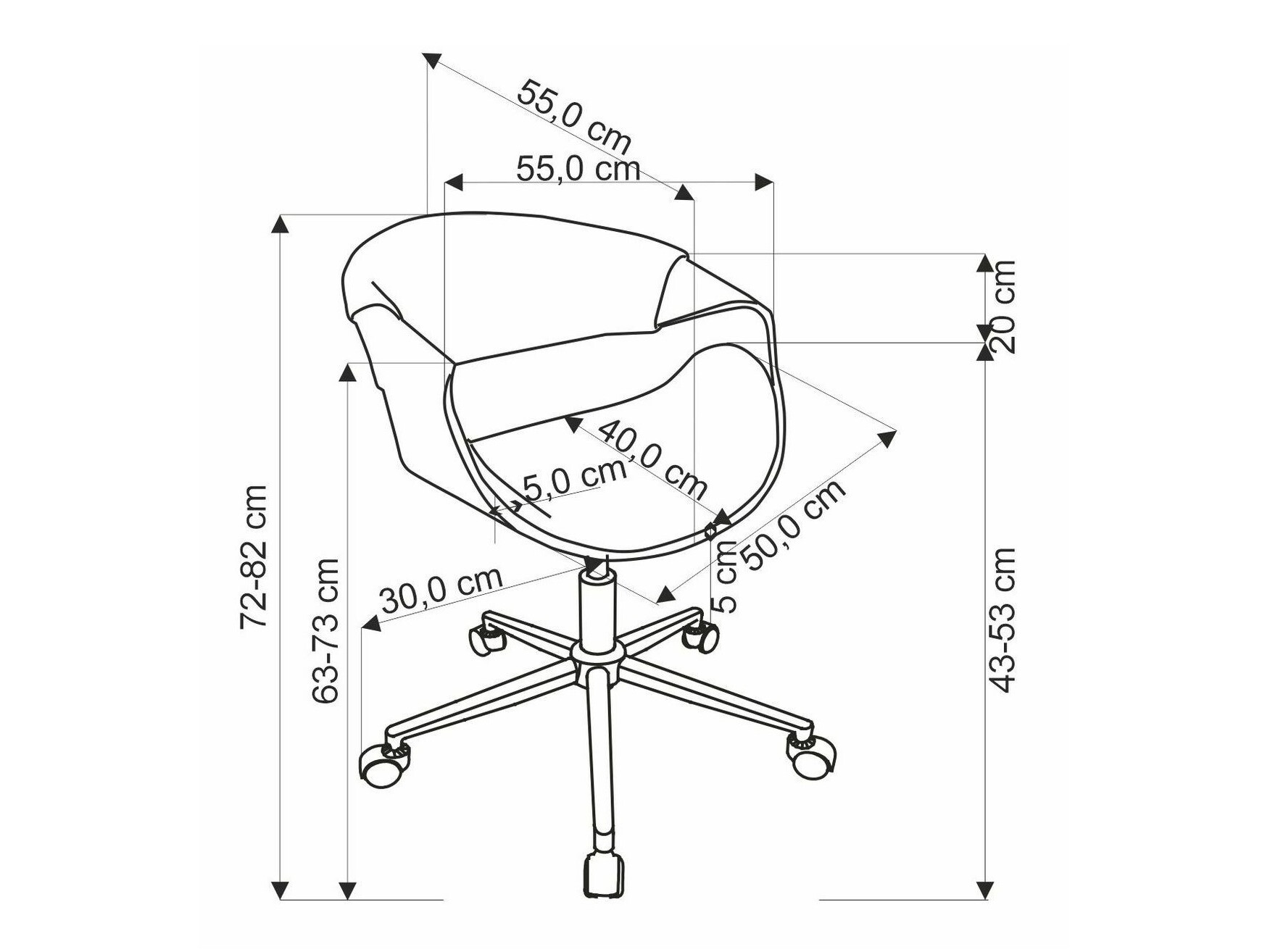 Pisarniški stol Houston 1603
