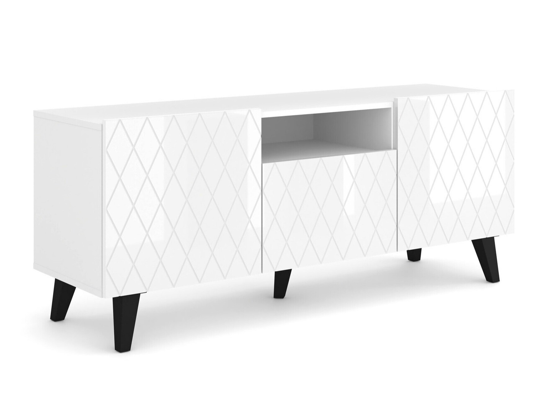 TV-omarica Melmoro 105 (Sijaj bela + Črna)