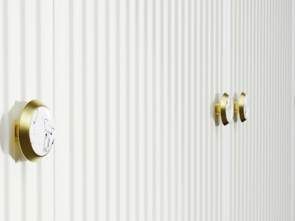 Komplet za dnevno sobo Romciro 103 (Kašmir + Zlata)