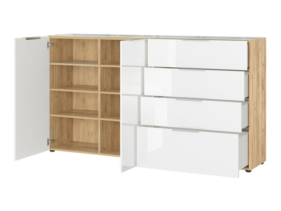 Komoda Sacramento 302 (Bela + Navarra hrast)