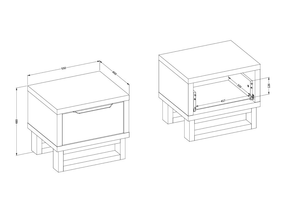 Nočna omarica Avicavu 116