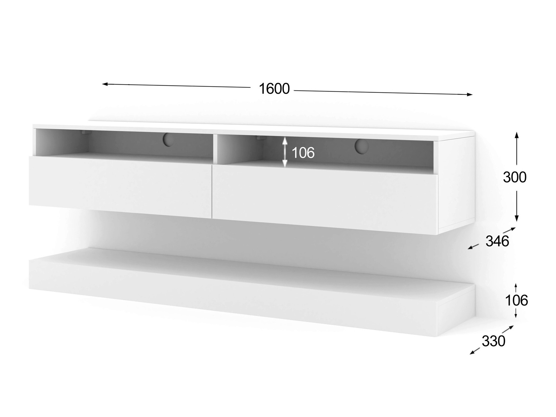 TV-omarica Buffalo 108 (Bela)