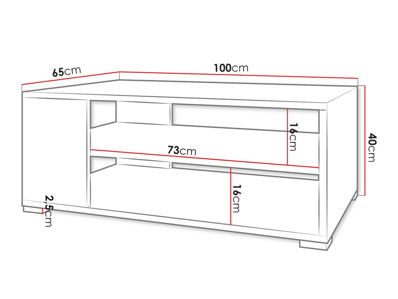 Klubska mizica Comfivo Casus