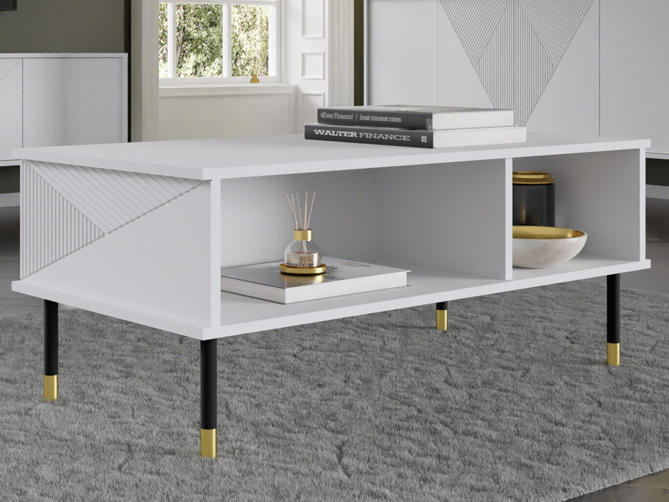 Klubska mizica Teopha 102 (Bela)