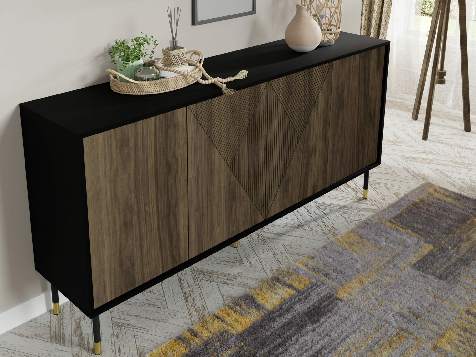 Omarica Teopha 101 (Črna + Oreh)