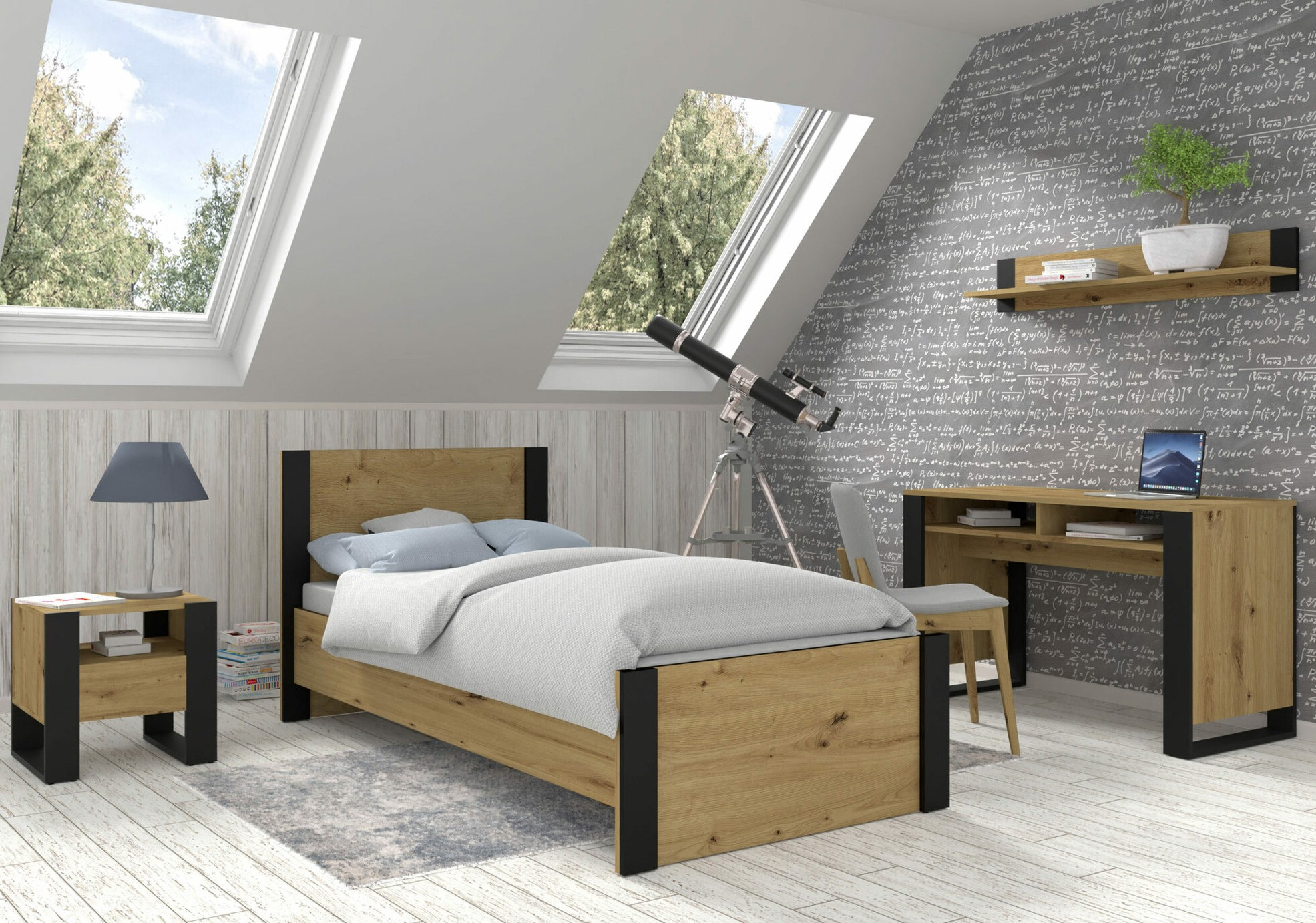 Pisalna miza Tivtora 108 (Artisan hrast)