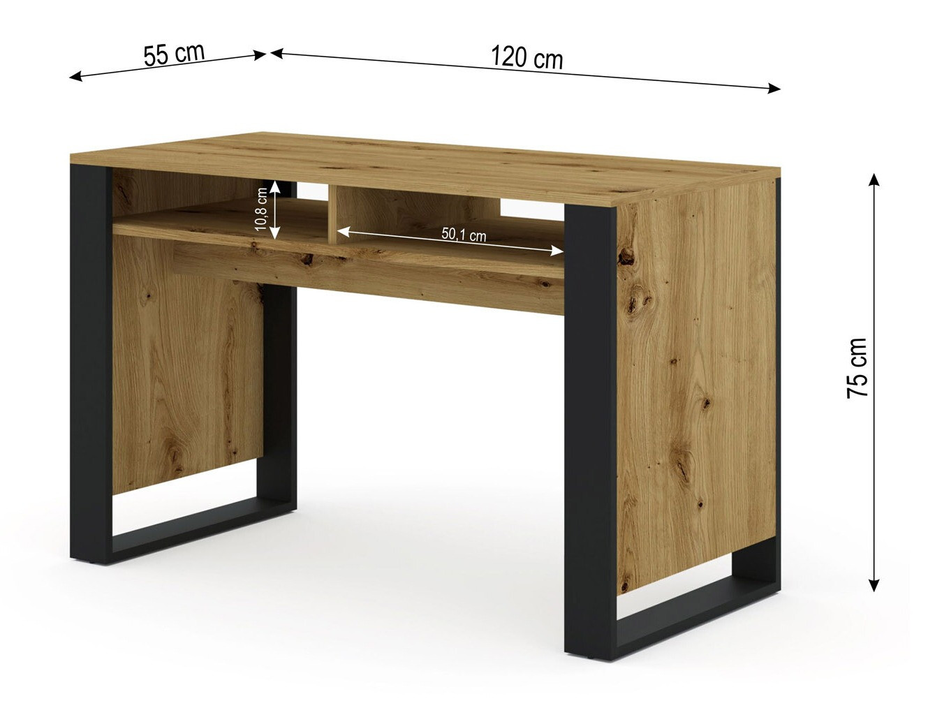 Pisalna miza Tivtora 108 (Artisan hrast)