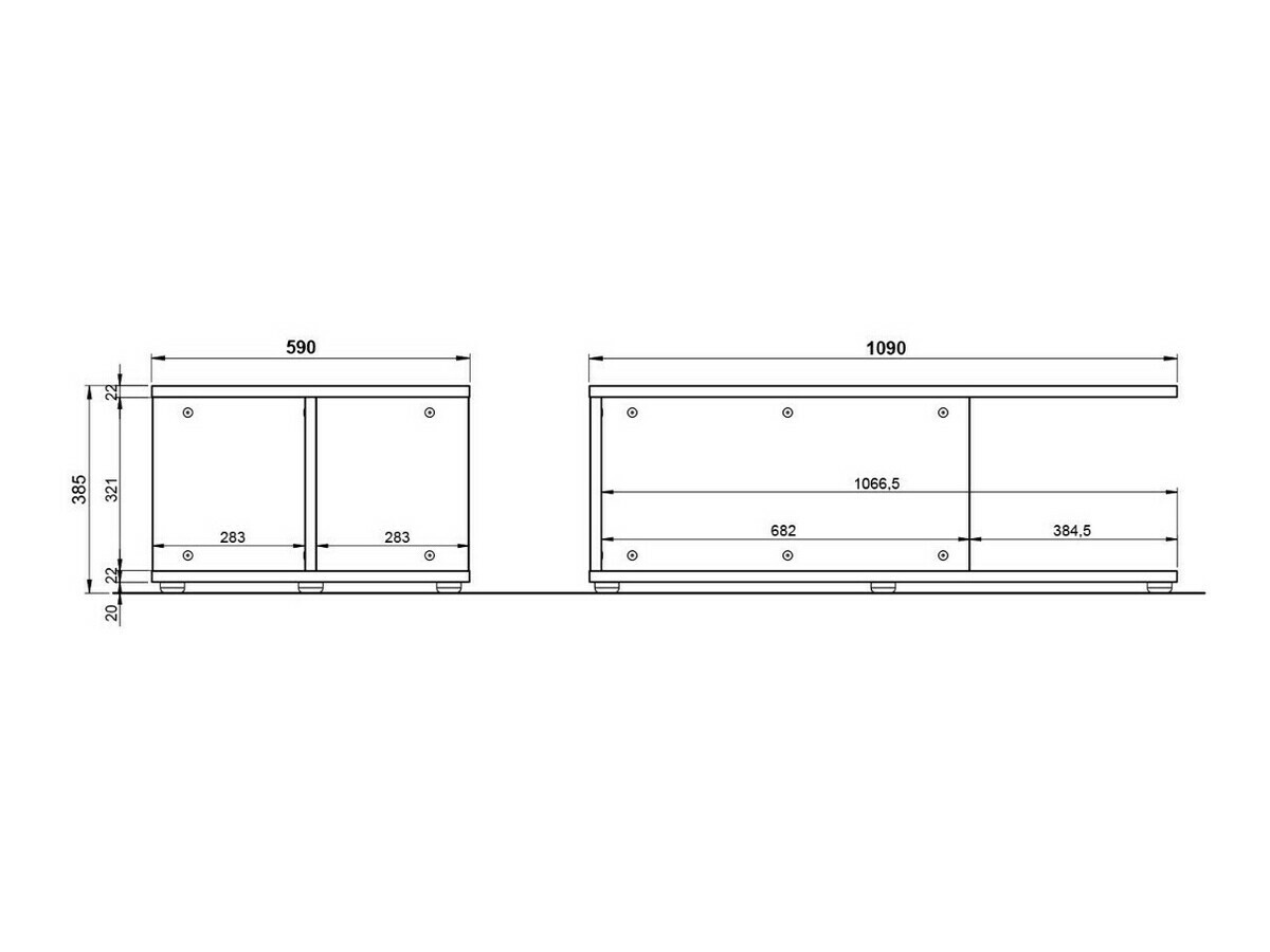 Klubska mizica Revteno 109 (Svetlo siva+ Oreh)