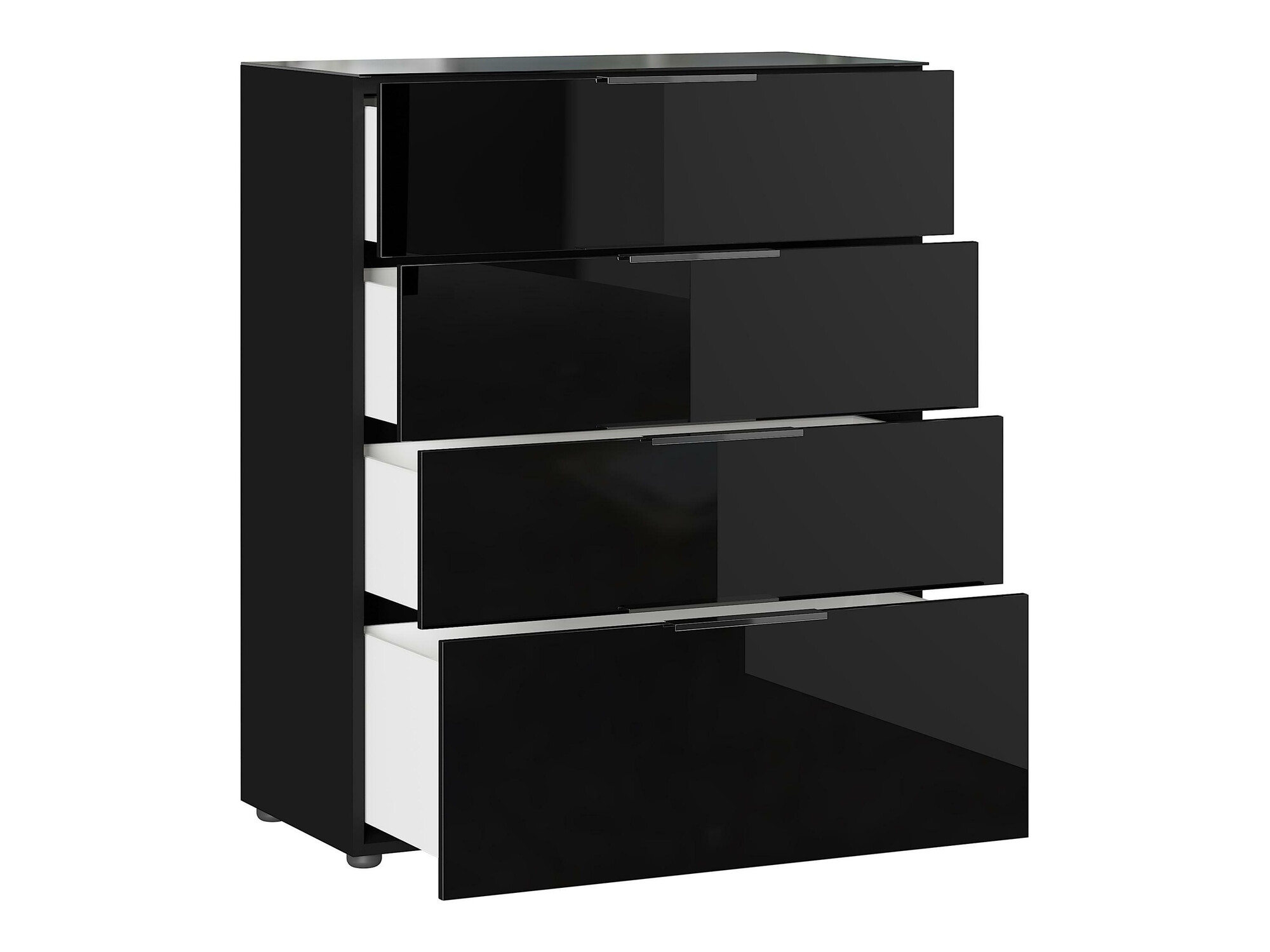 Komoda Sacramento 299 (Črna + Sijaj črna)