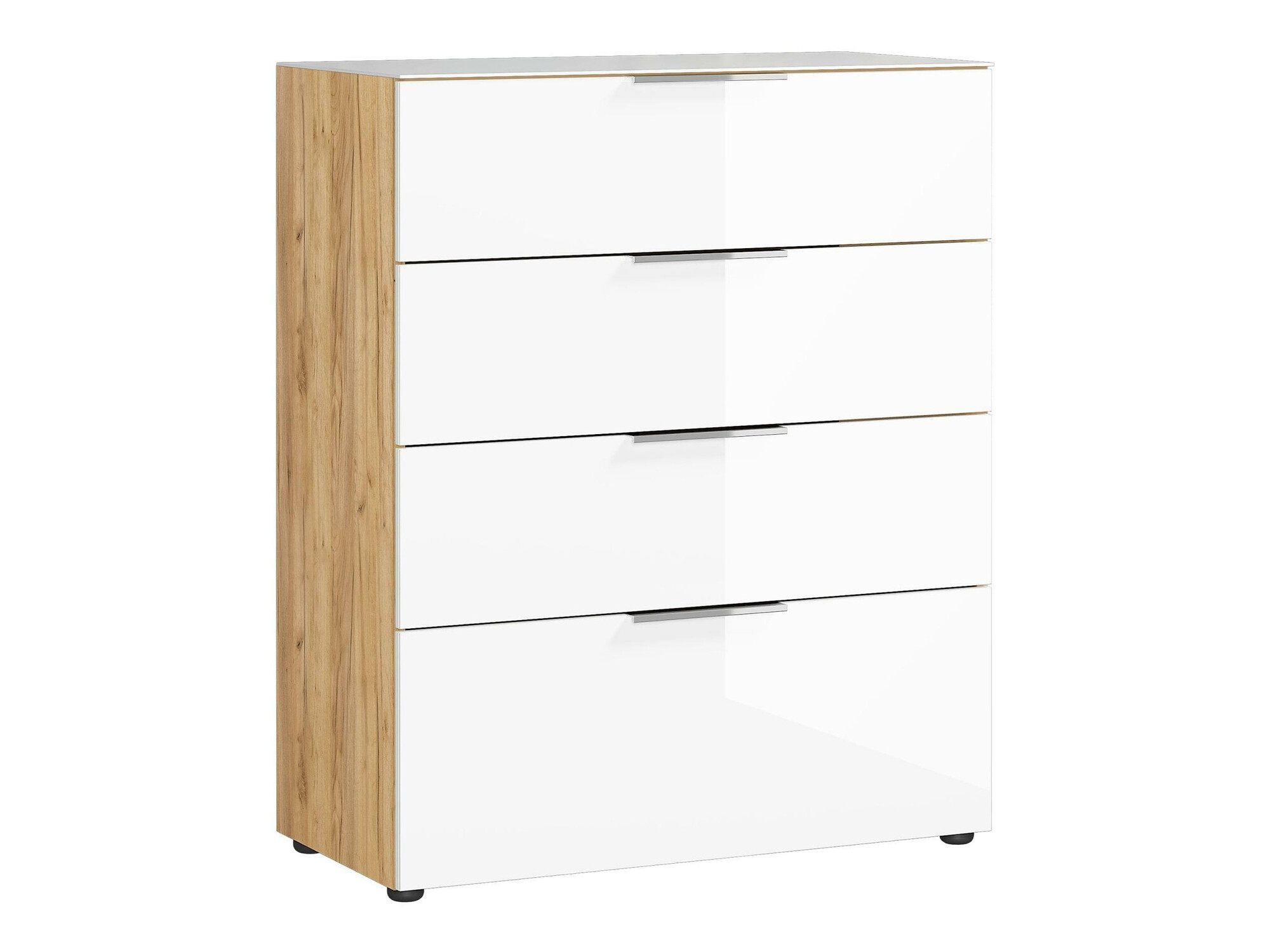 Komoda Sacramento 299 (Sijaj bela + Navarra hrast)