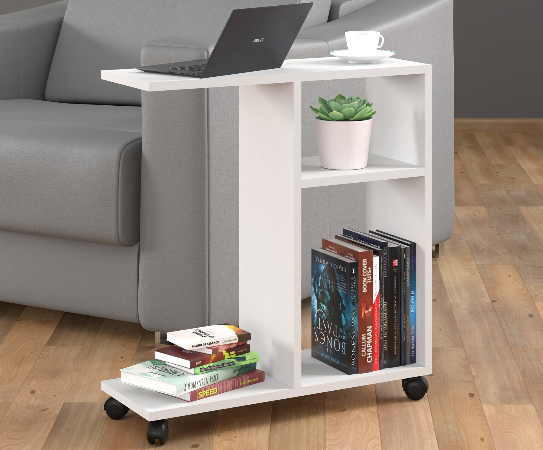 Stranska mizica Buffalo 141 (Mat bela)