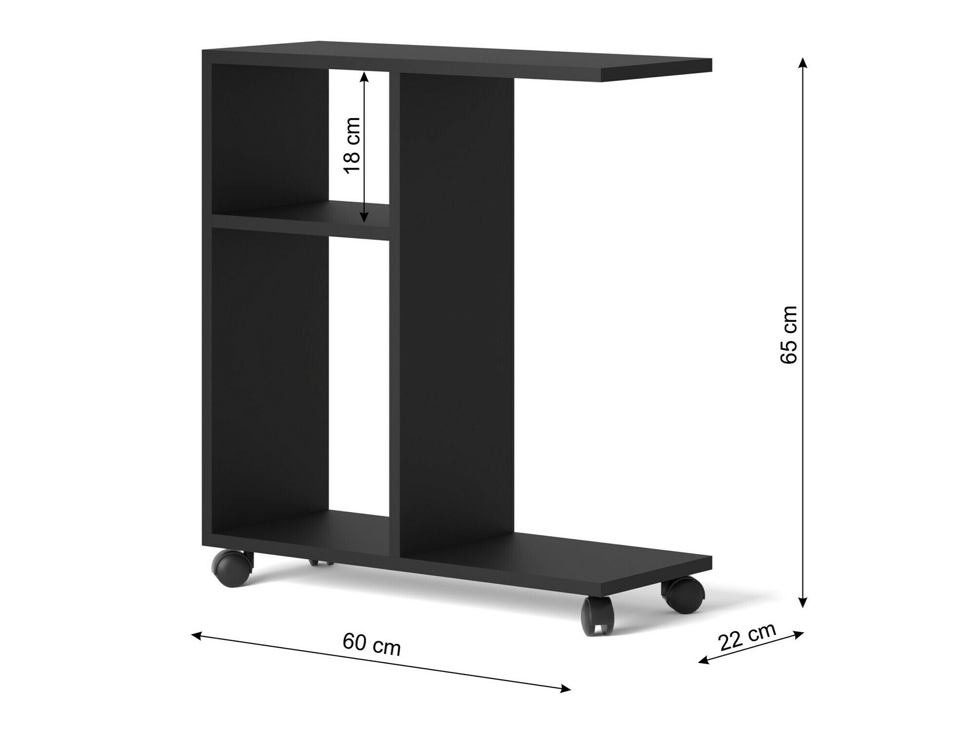 Stranska mizica Buffalo 141 (Mat bela)