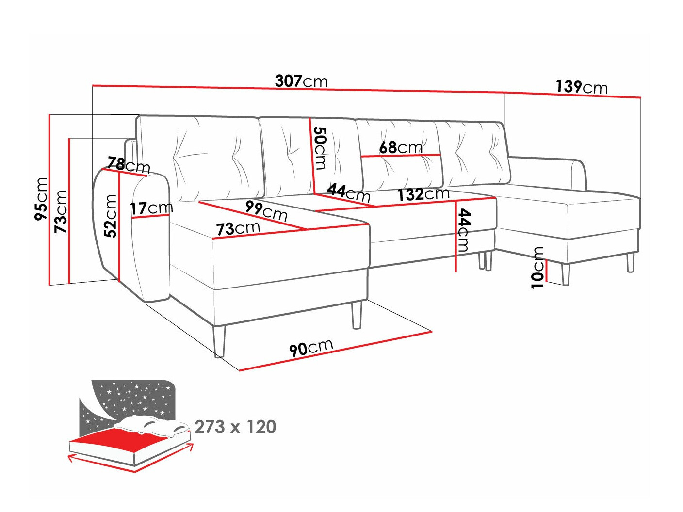 Kotna garnitura Memphis 110 (Itaka 10)
