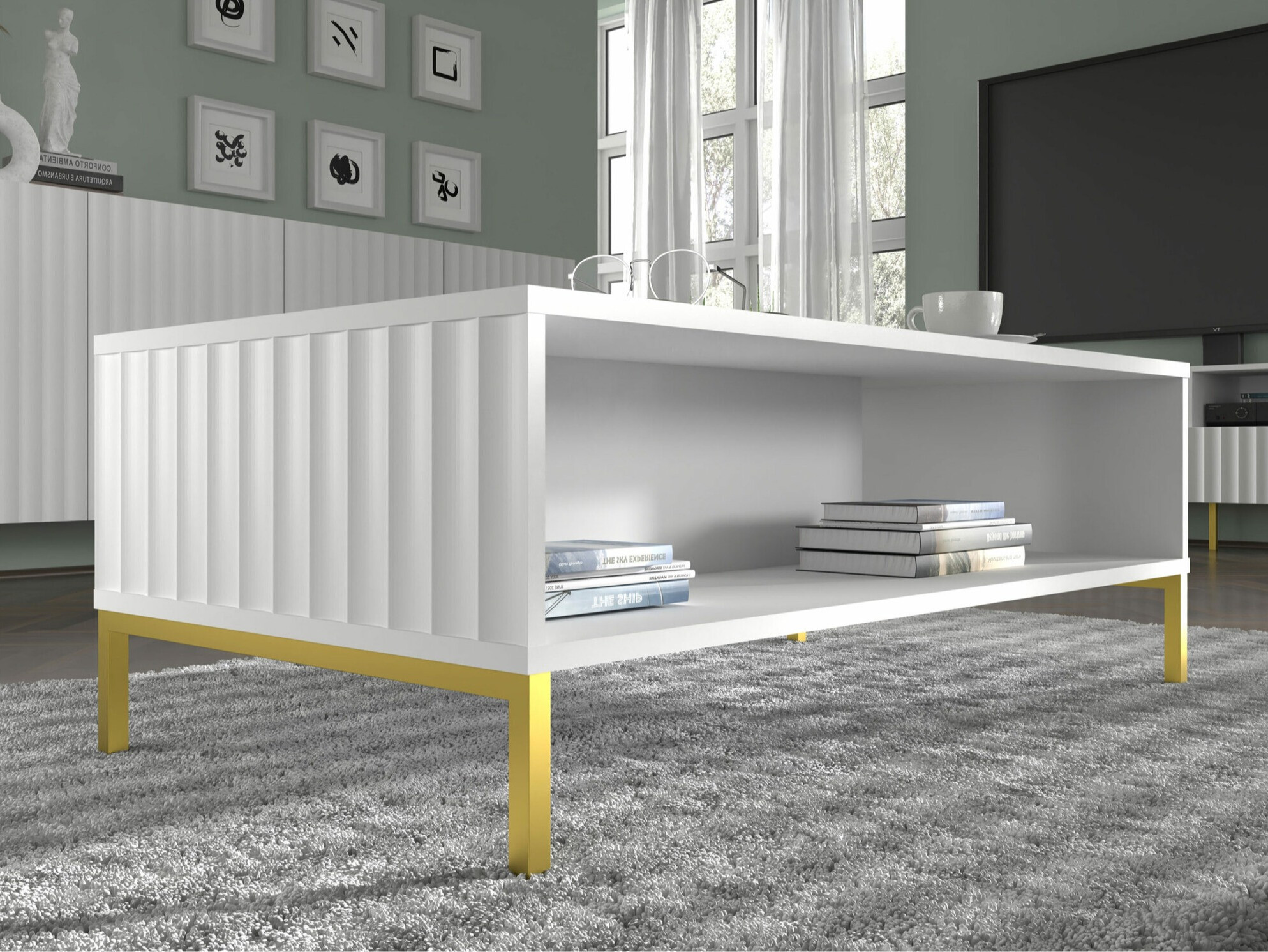 Klubska mizica Soropho 104 (Bela)