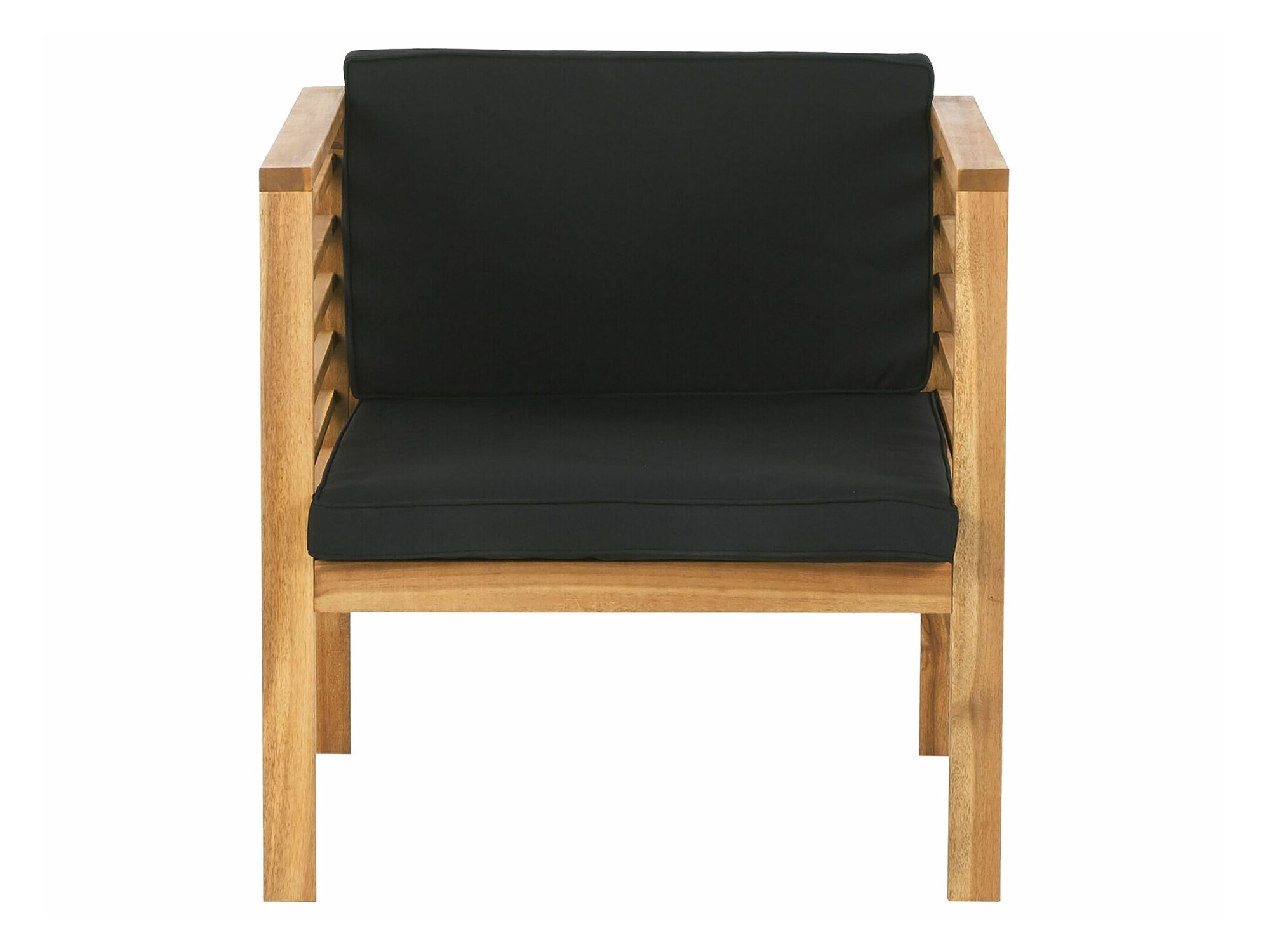 Komplet vrtnega pohištva Berwyn 1847 (Črna + Svetel les)